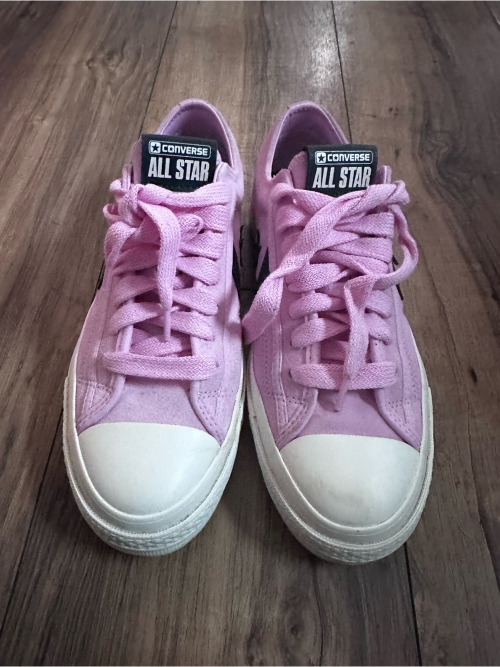 Converse Pink One Star Suede Low Top Sneaker - Picture 4 of 4